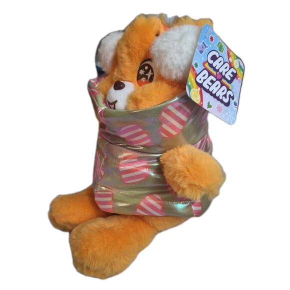 Care Bears 8.5" TENDERHEART BEAR In Puffer Jacket Coat Christmas Plush 2025 New - Picture 5 of 6